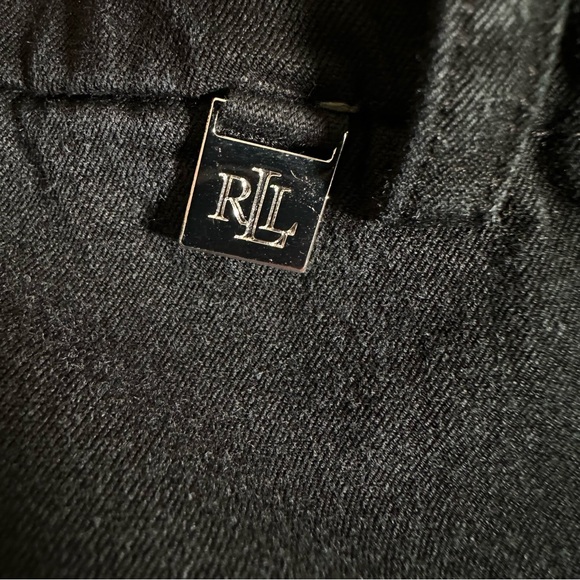 Lauren Ralph Lauren Shorts Women Size W22 Black Shlash Pockets 9" Bermuda RLL - Picture 3 of 12